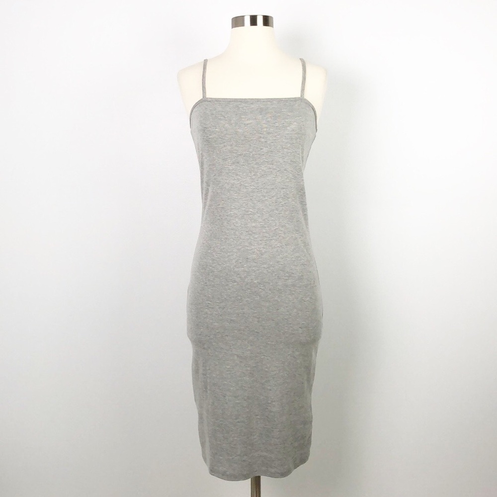 Topshop Sexy Spaghetti Sun Dress Size 6 Gray